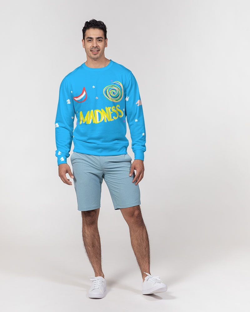 Blue Madness Men's Classic French Terry Crewneck Pullover